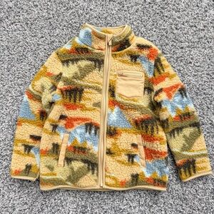 Multicolor Fleece Sherpa Jacket for Kids